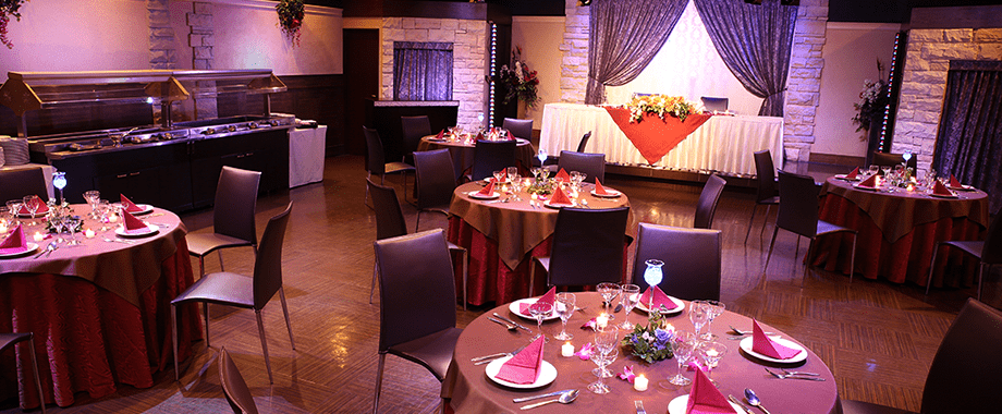 立食でも着席でもレイアウトは自由自在