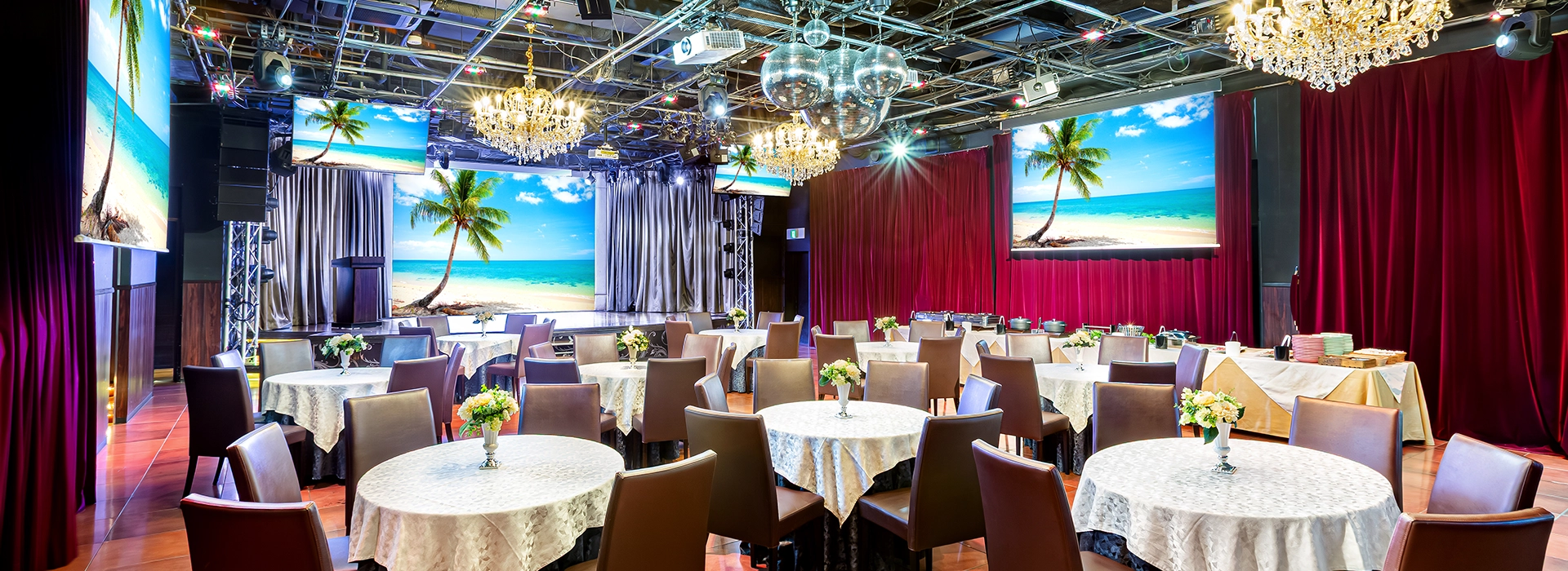 BF、B2Fの全フロア貸切なら最大250名まで対応OK！