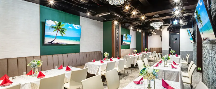 BF、B2Fの全フロア貸切なら最大250名まで対応OK！