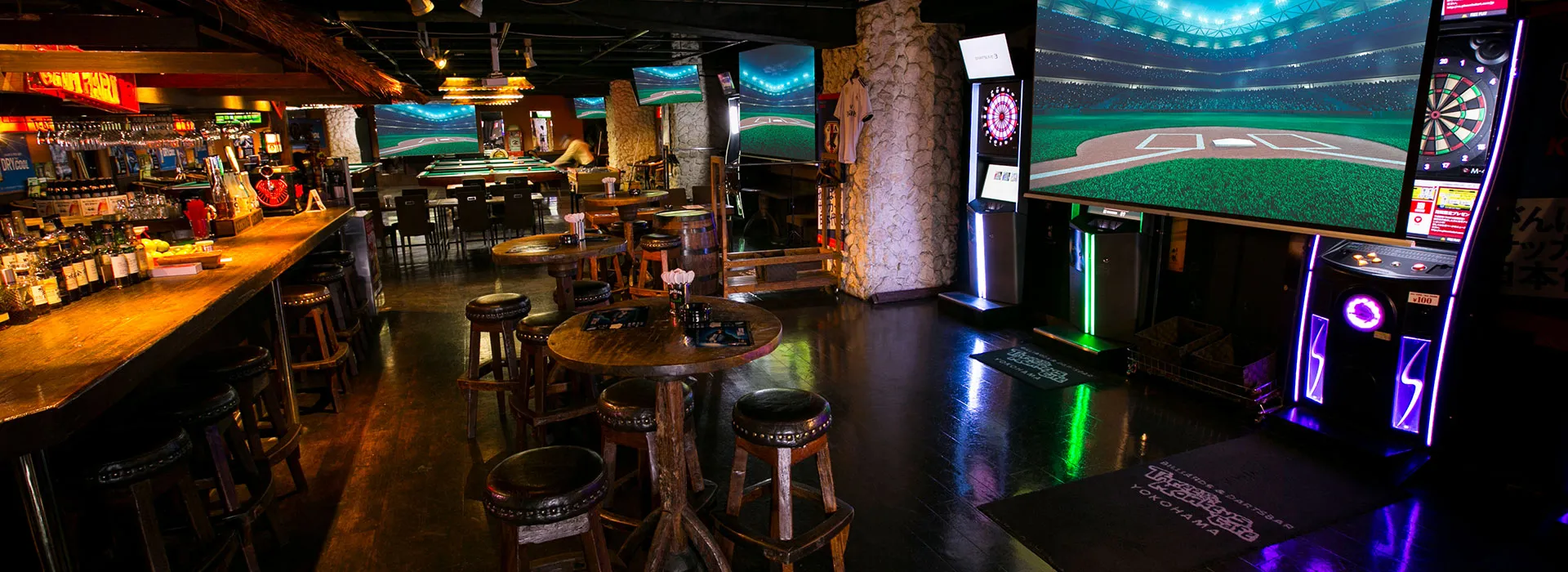 7F&nbsp;スリーモンキーズカフェ 60～150名様　社内ダーツ大会や組合などの懇親会に最適空間